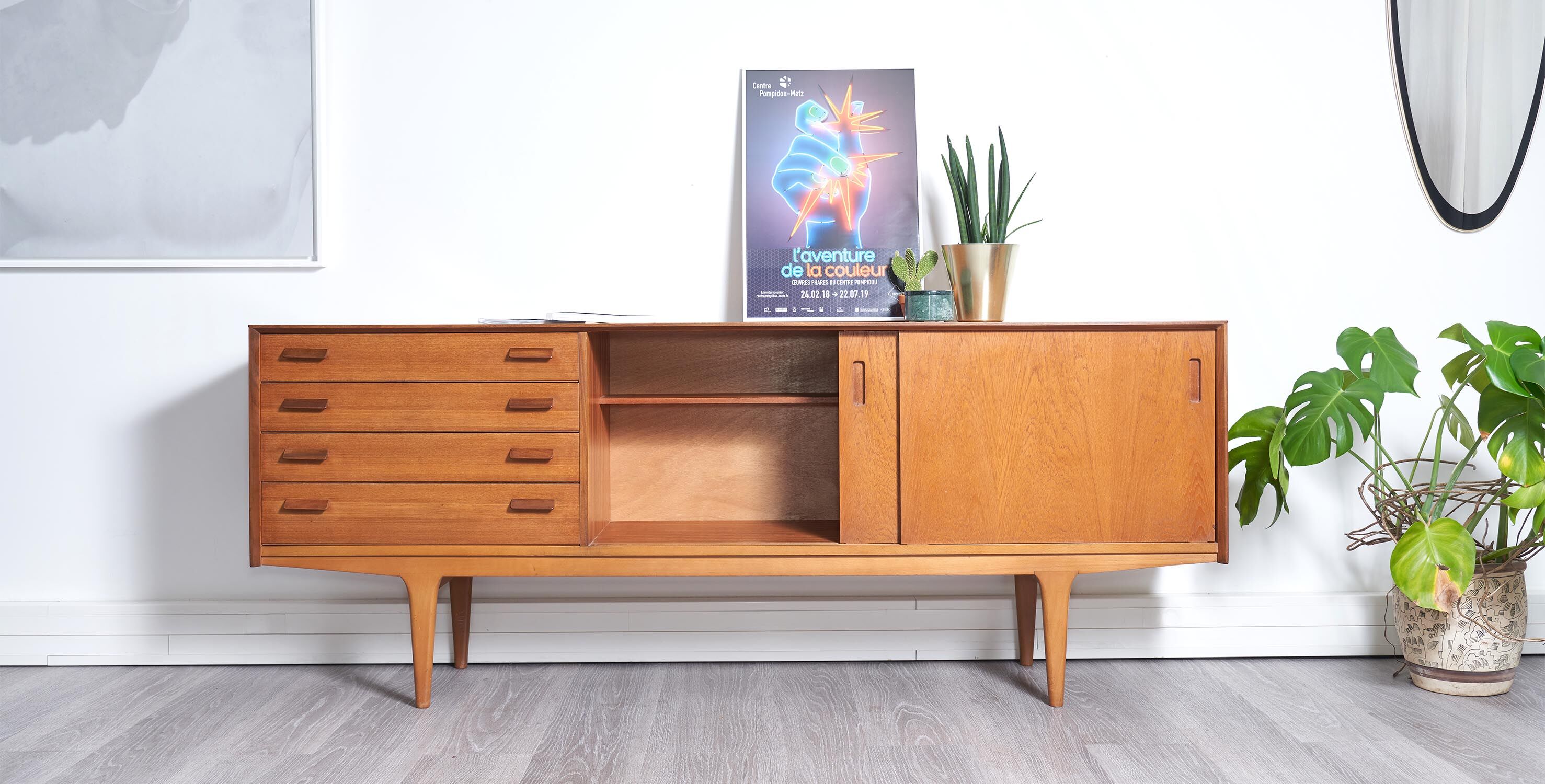 Sideboard gplan 1960 Scandinavian style 198cm