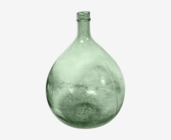 Dame jeanne verte en verre soufflé 20 litres