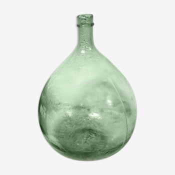 Demijohn green blown glass 20 liters