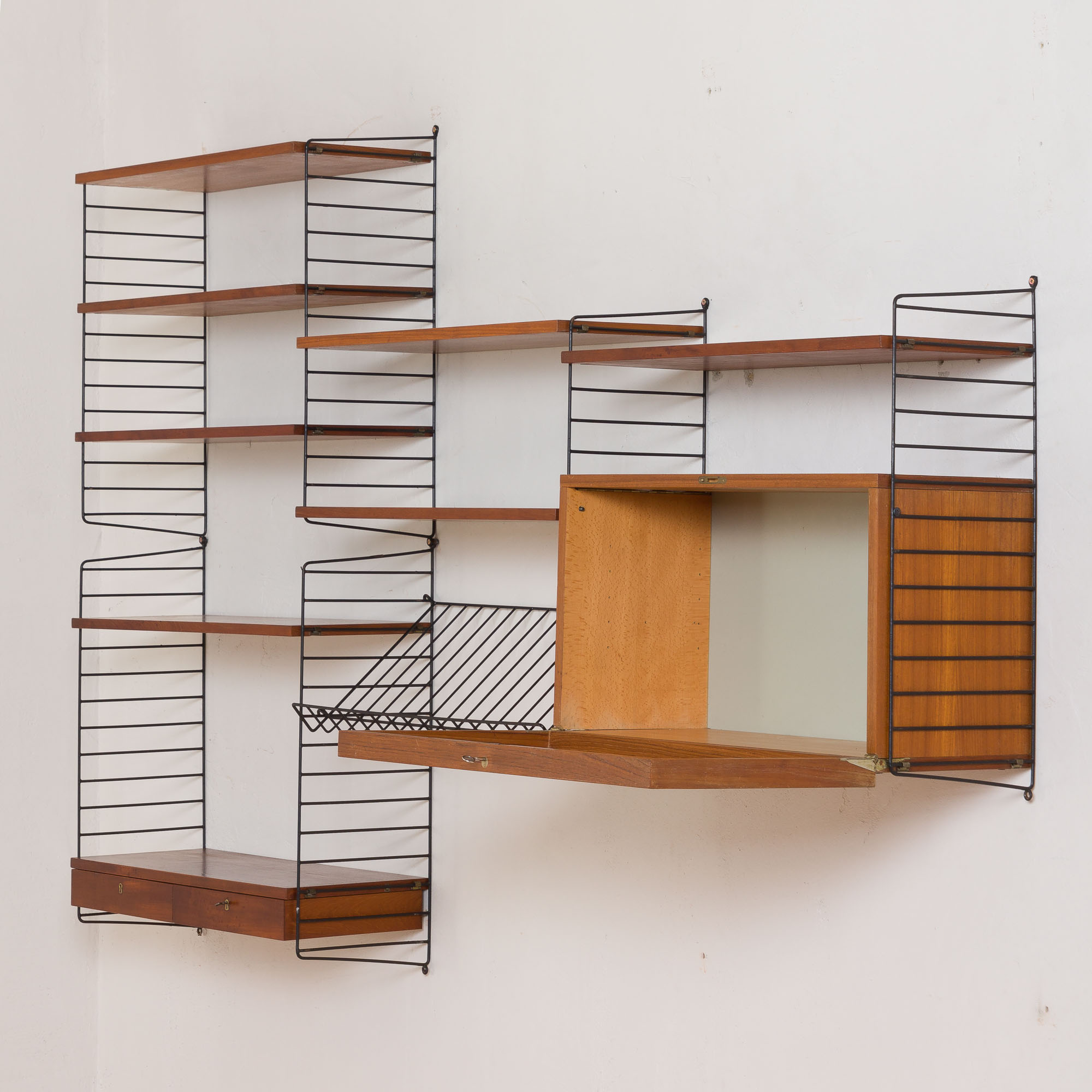 String wall unit from 1964 by Strinning, Sweden