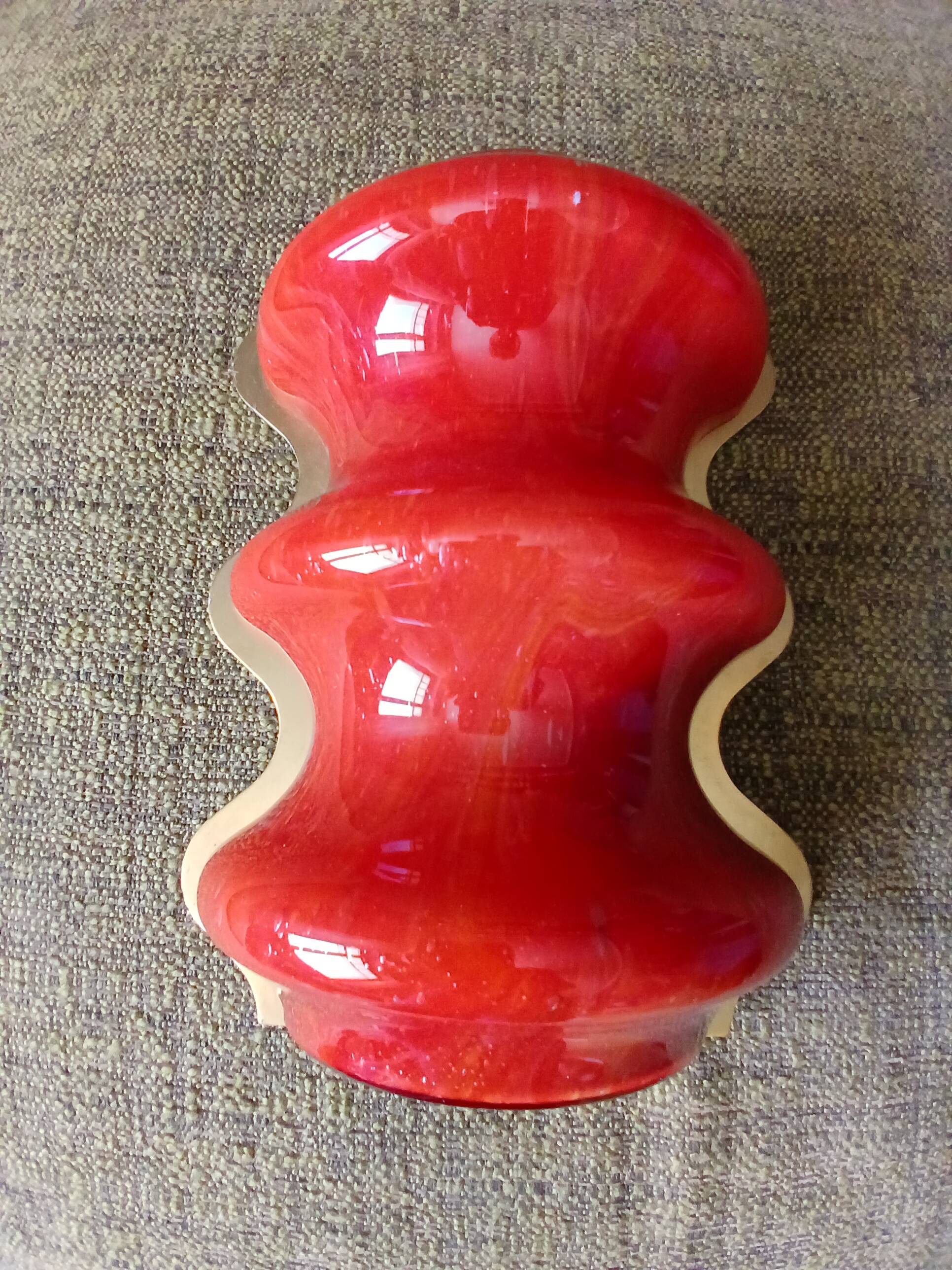 Orange appliqué vintage DORIA brand