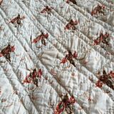 Old 2-sided Provençal pique cotton boutis