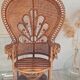 Emmanuelle chair Peacock vintage rattan
