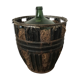 Dame jeanne de 100 litres avec son panier en métal