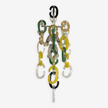 Contemporary Multicolors “Handmade C” Wall Sconce in Venini Style