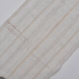 White Neutral Vintage Hemp Kilim Rug sku3799