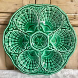 6 Sarreguemines slurry oyster plates