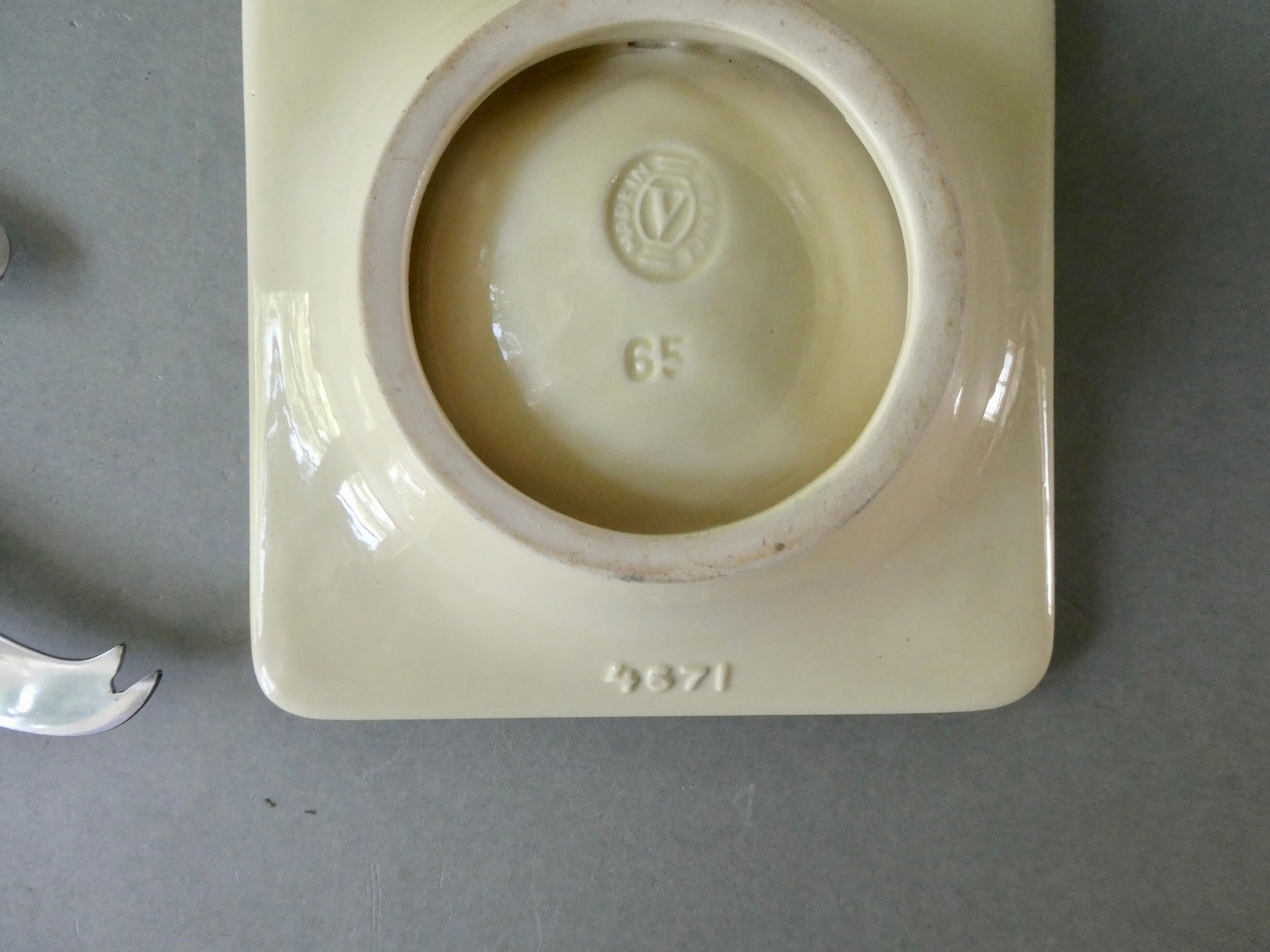 Verceram ceramic cheese set of the 60s
