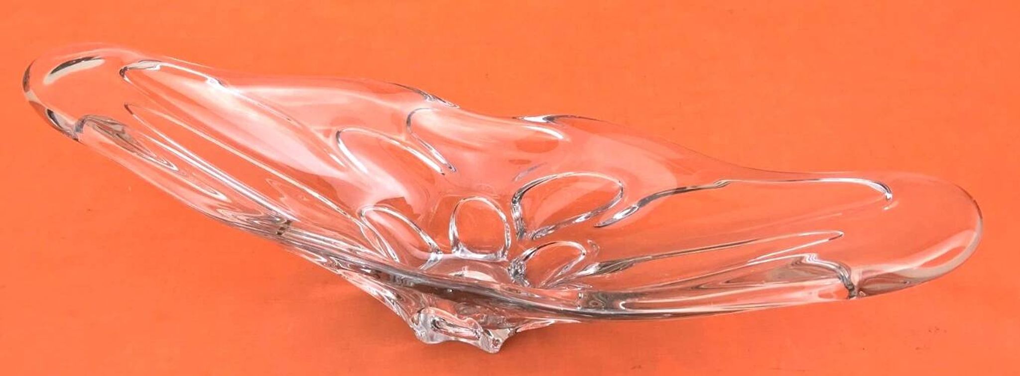 1970s Fruit bowl / Centrepiece transparent glass