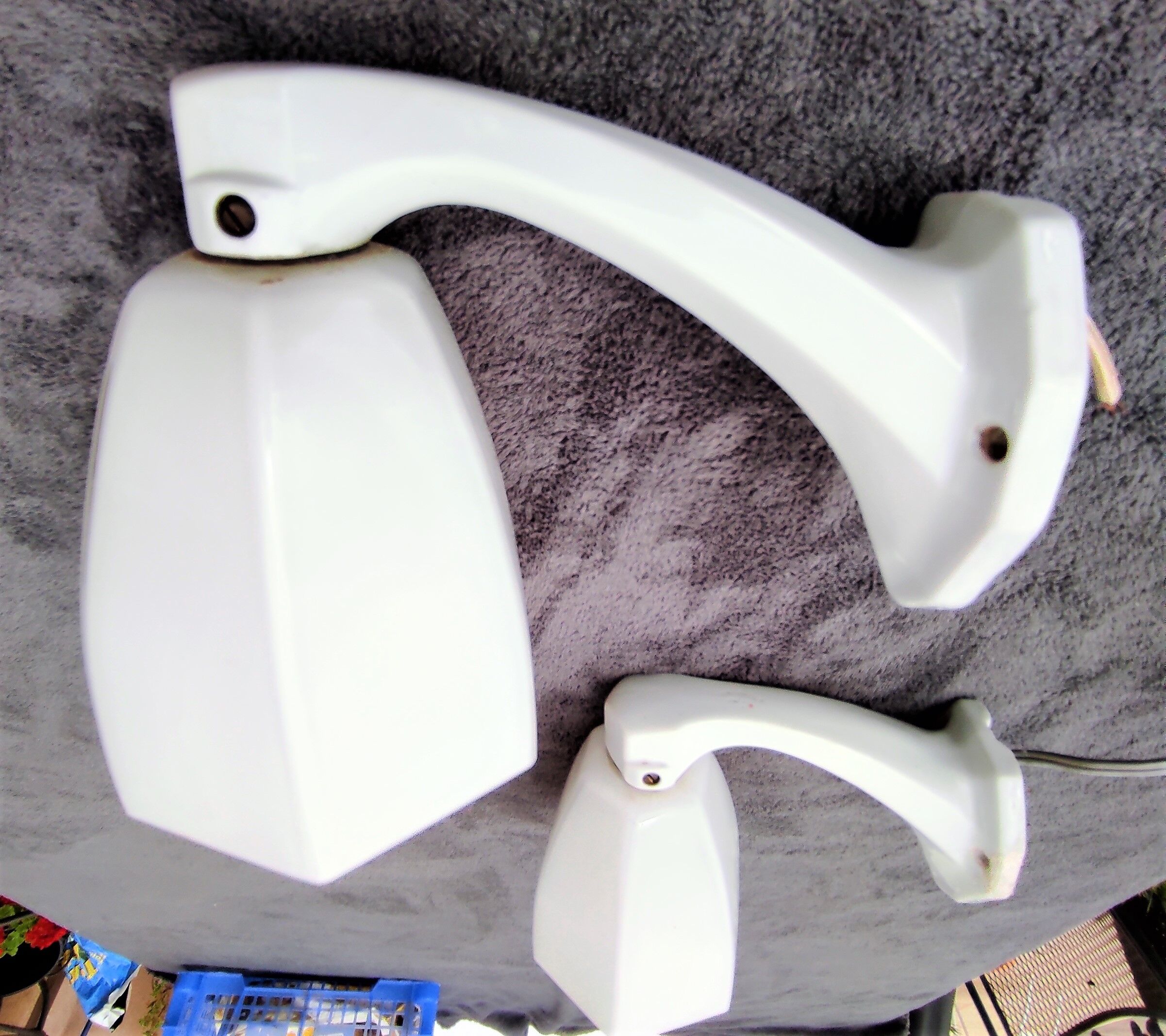 Pair of white opaline sconces early 20th century