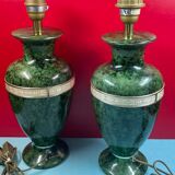 Paire de lampes balustres signées louis drimmer style régence 1970 - 1980