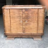 Buffet en bois art déco, hongrois, années 1940