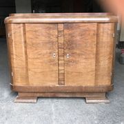 Buffet en bois art déco, hongrois, années 1940