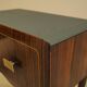 Two Bedside Cabinets, Mahogany Veneer, Italy, 1970s