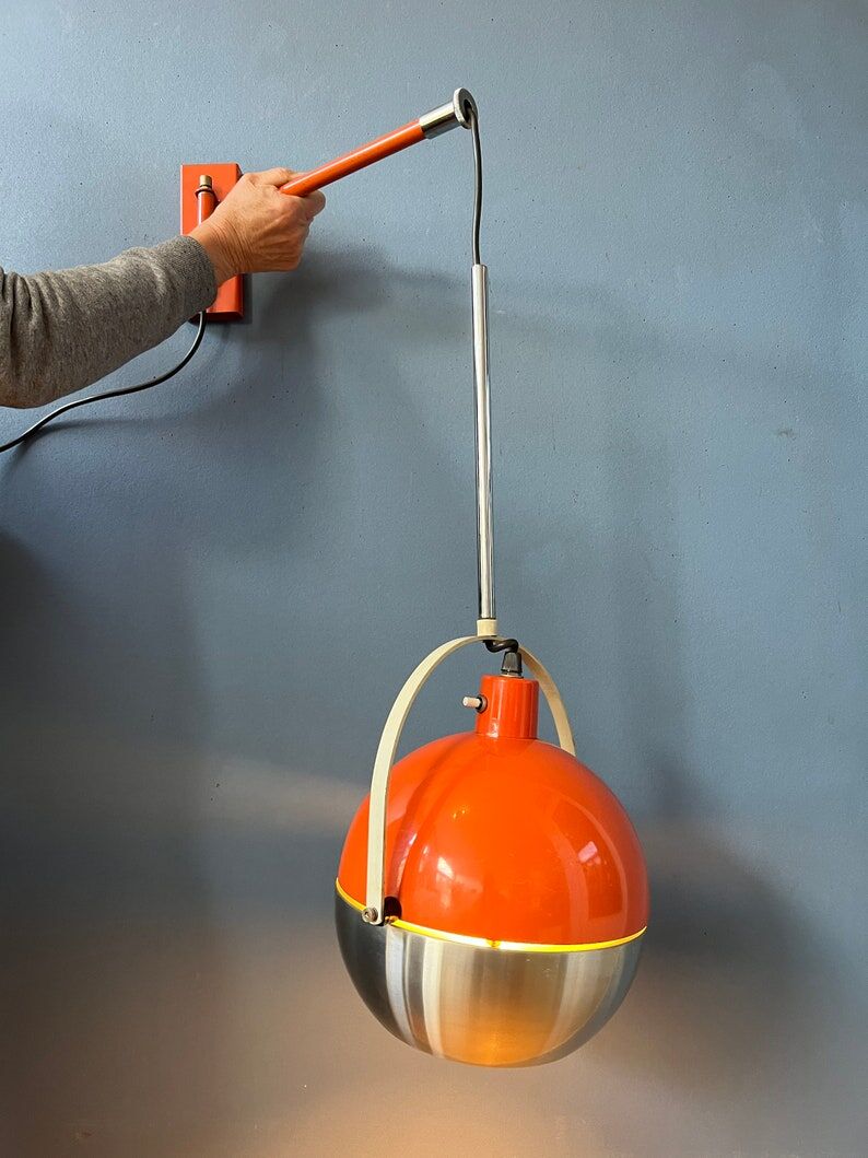 Wall lamp eyeball fishing rod