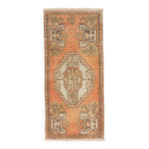Tapis vintage petit. Housse de siège turque. Paillasson fait main. Tapis d'entrée. Tapis de cuisine.