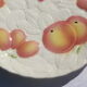 Vintage dish in Salins Slurry decorated with fruit