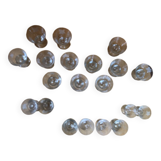 20 crystal glasses from Portieux