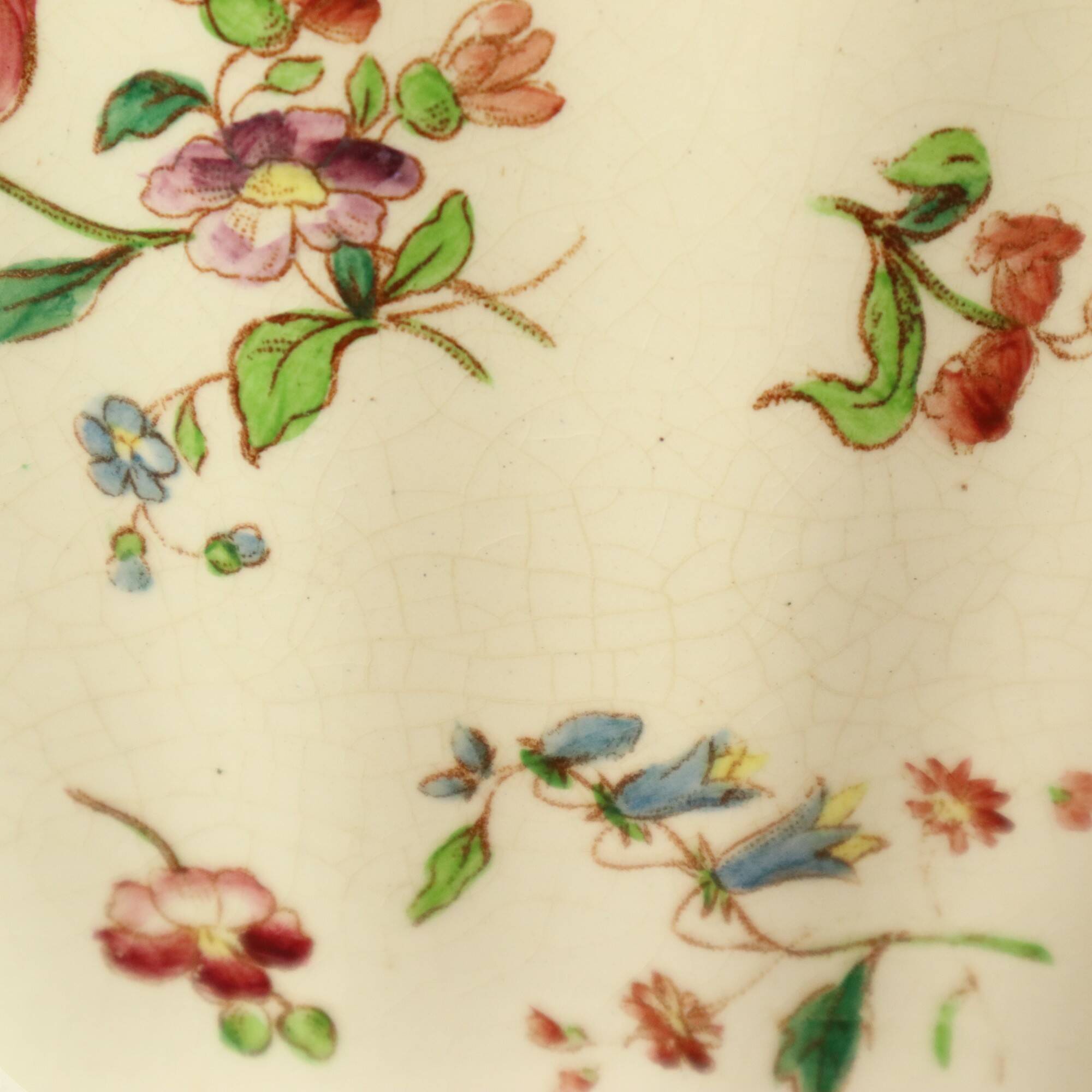 Large Polychrome Flower Pot Cache Pot Longchamp France 36cm