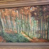 Oil on canvas "the undergrowth"