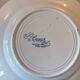 Set of 6 plates Terre de fer St Amand & Hamage, Jardinière blue model.