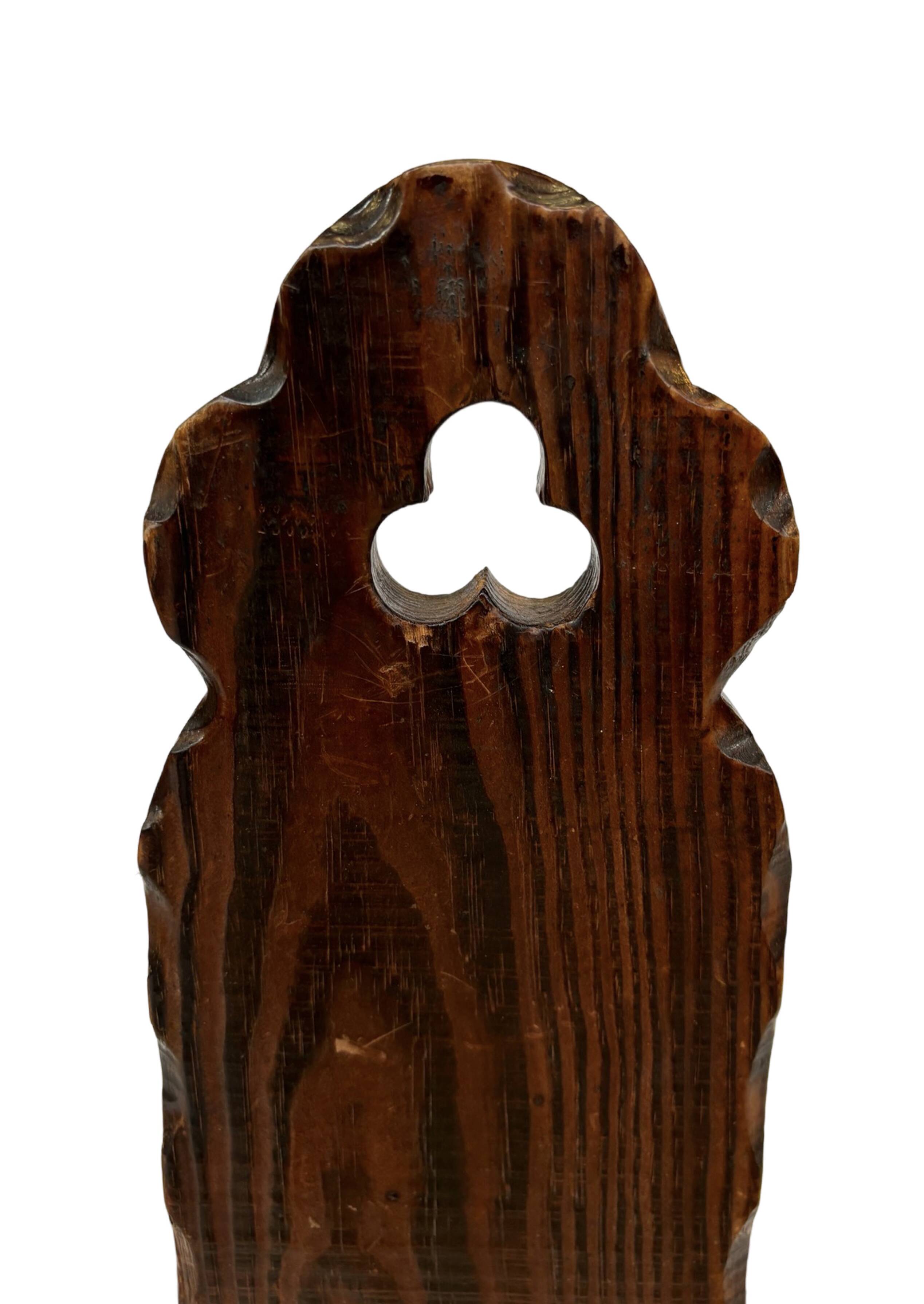 Vintage Spanish chair stool brutalist design