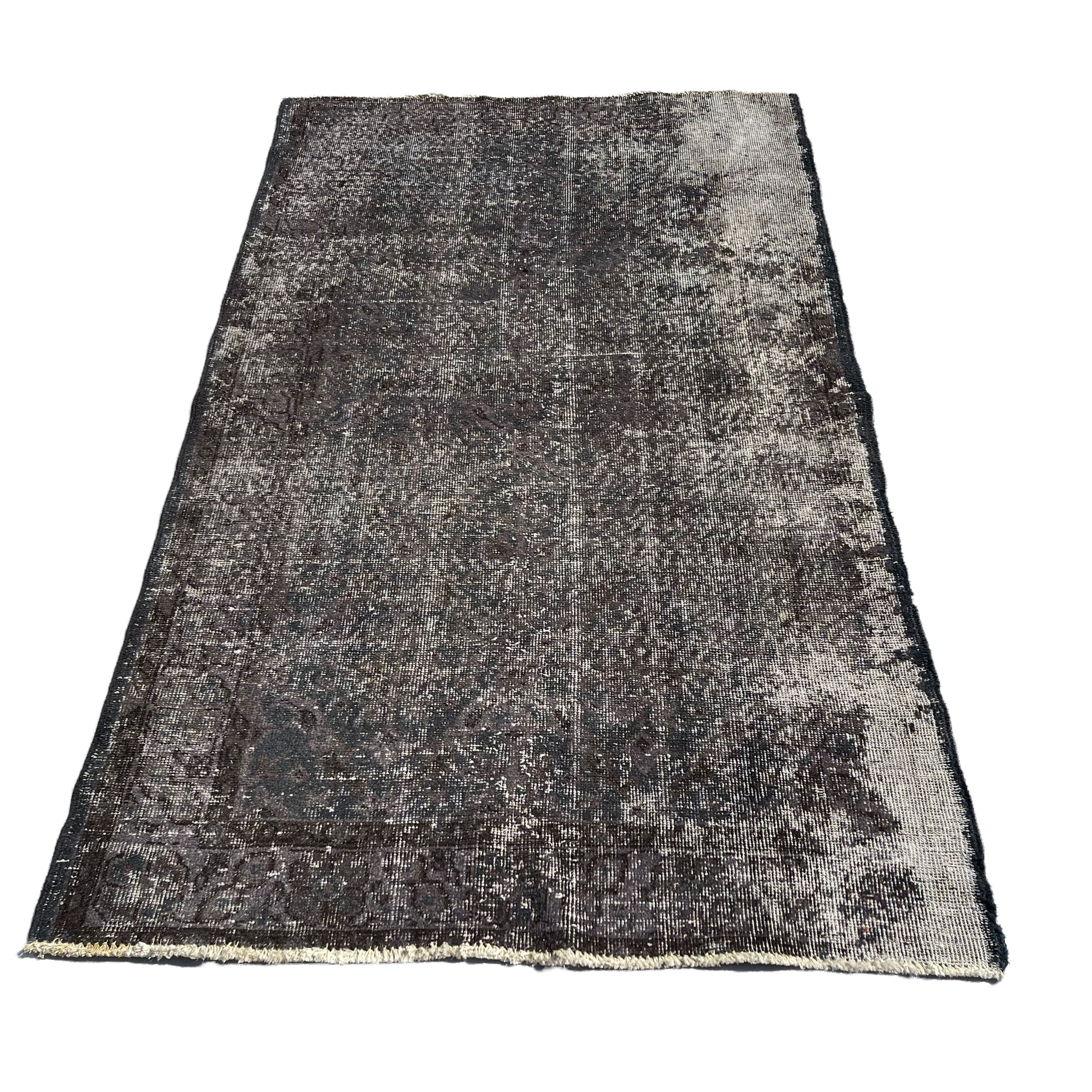 Vintage distressed turkish rug 194 x 117 cm