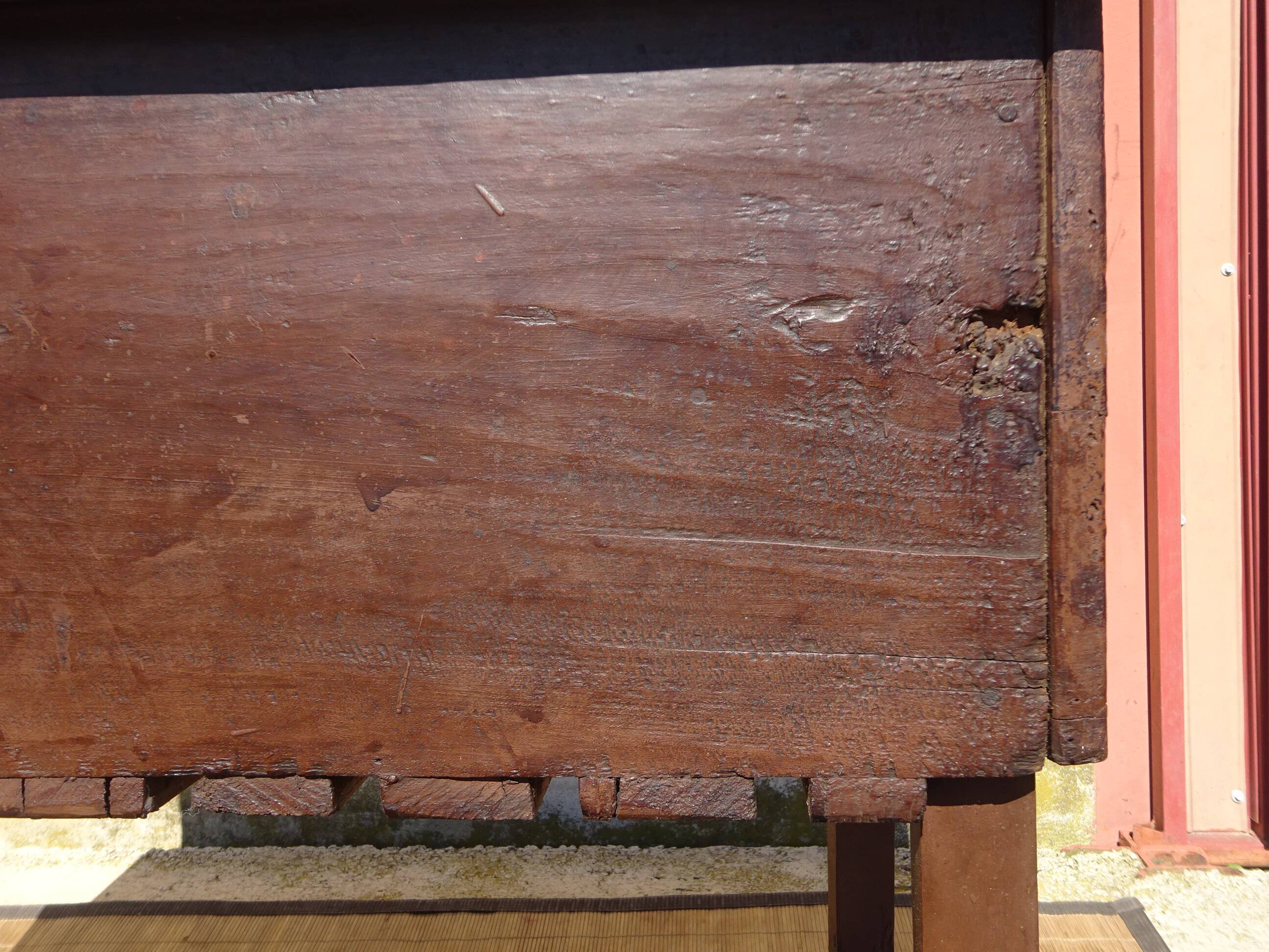 Solid oak draining furniture