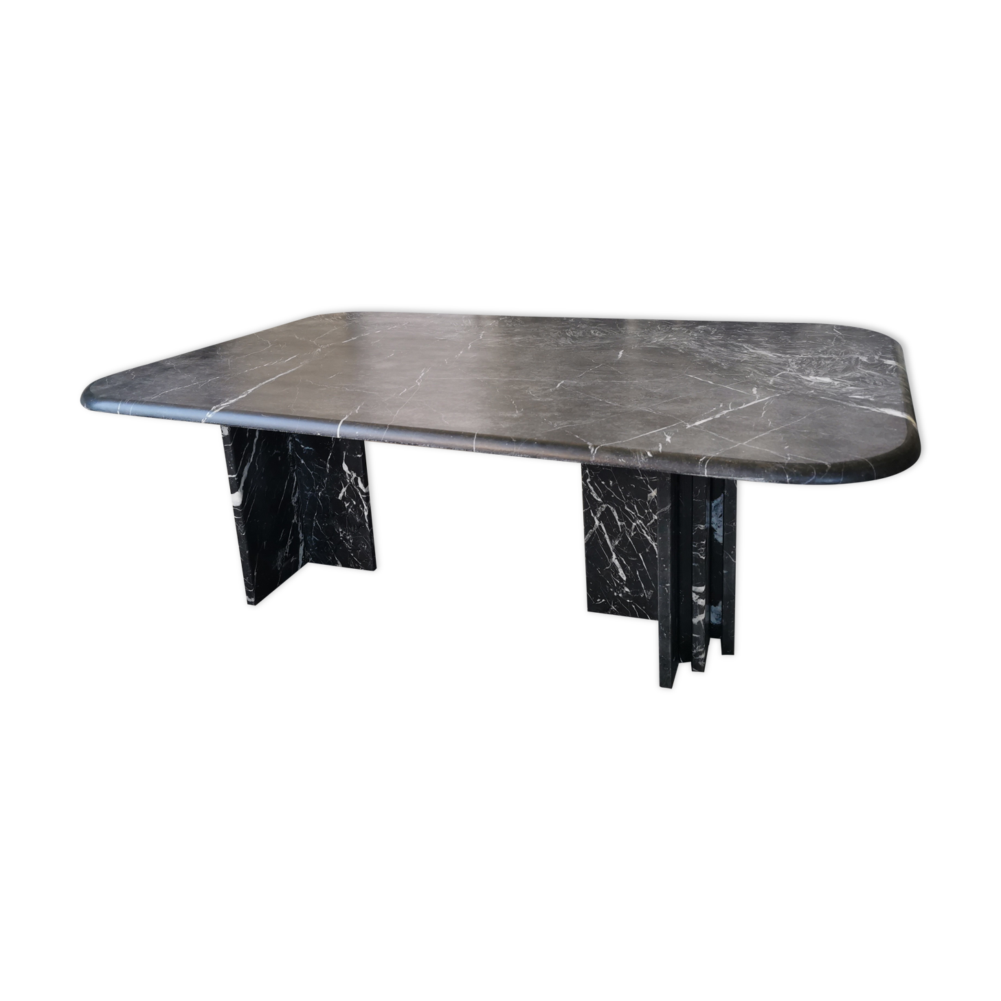 Black marble coffee table
