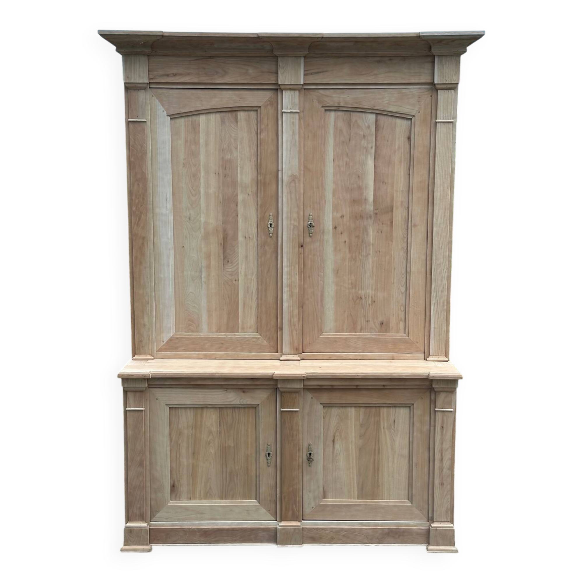 Two-part cherry wood sideboard