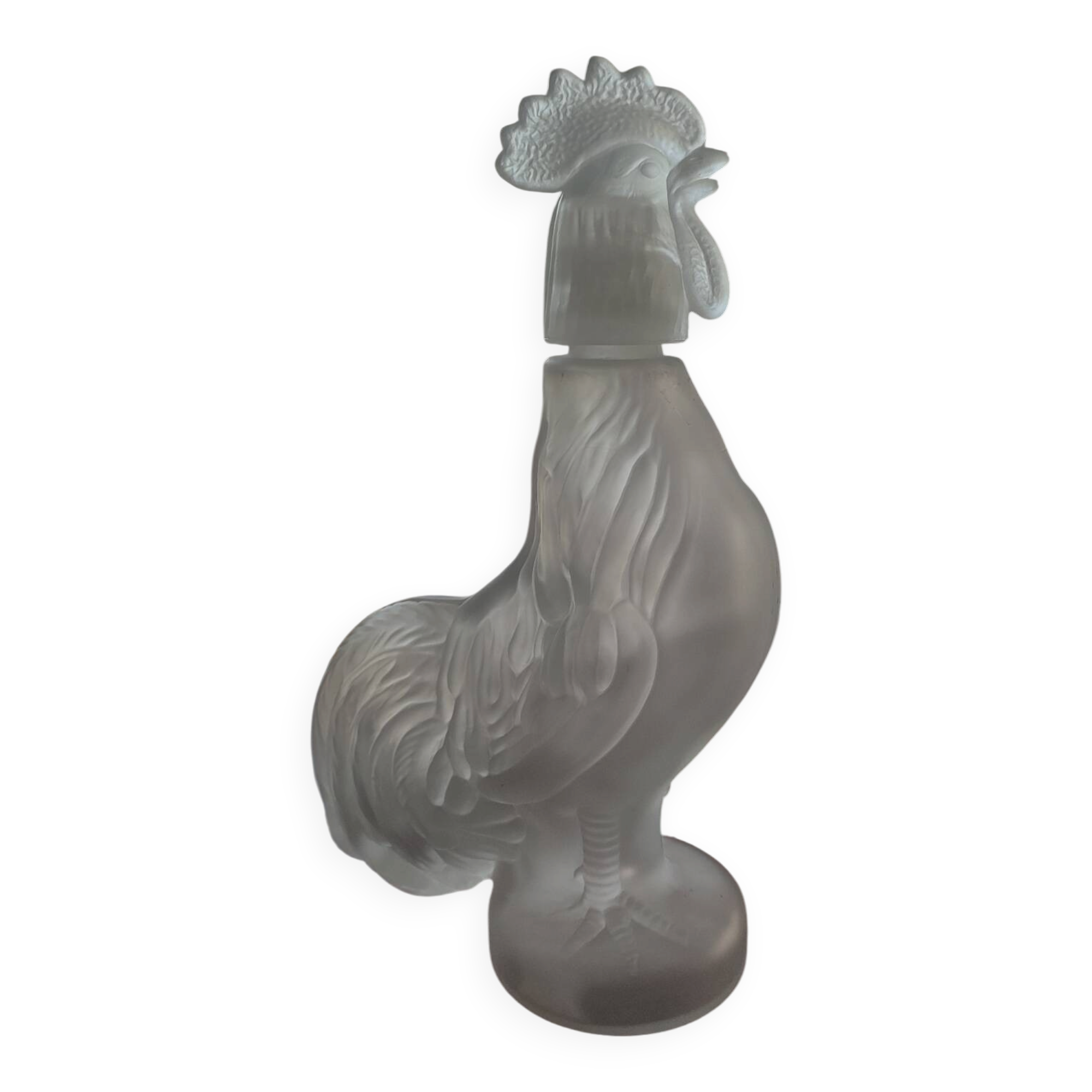 Zoomorphic carafe (28 cm) in Italian frosted glass - 1970s
