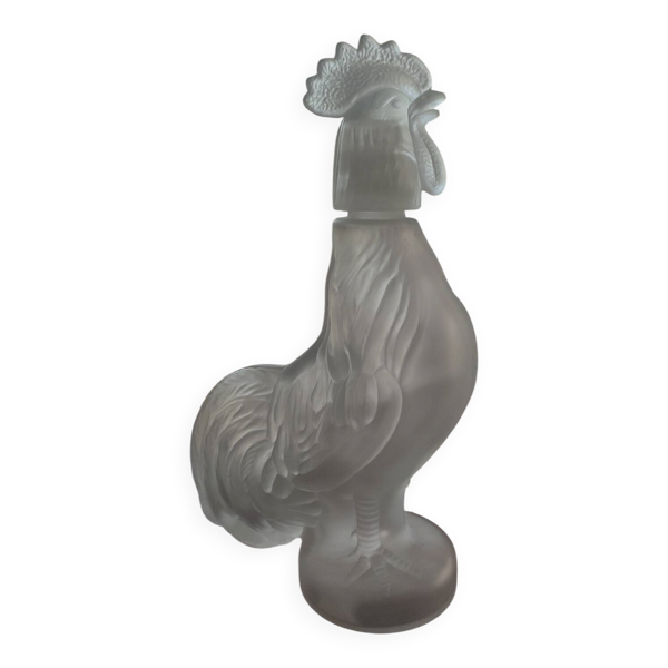 Carafe zoomorphe (28 cm) en verre dépoli italien - Années 70