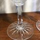 Set de 4 flûtes à champagne cristal de Lorraine style Saint Louis