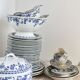 6 antique soup plates - Rare Dresden porcelain