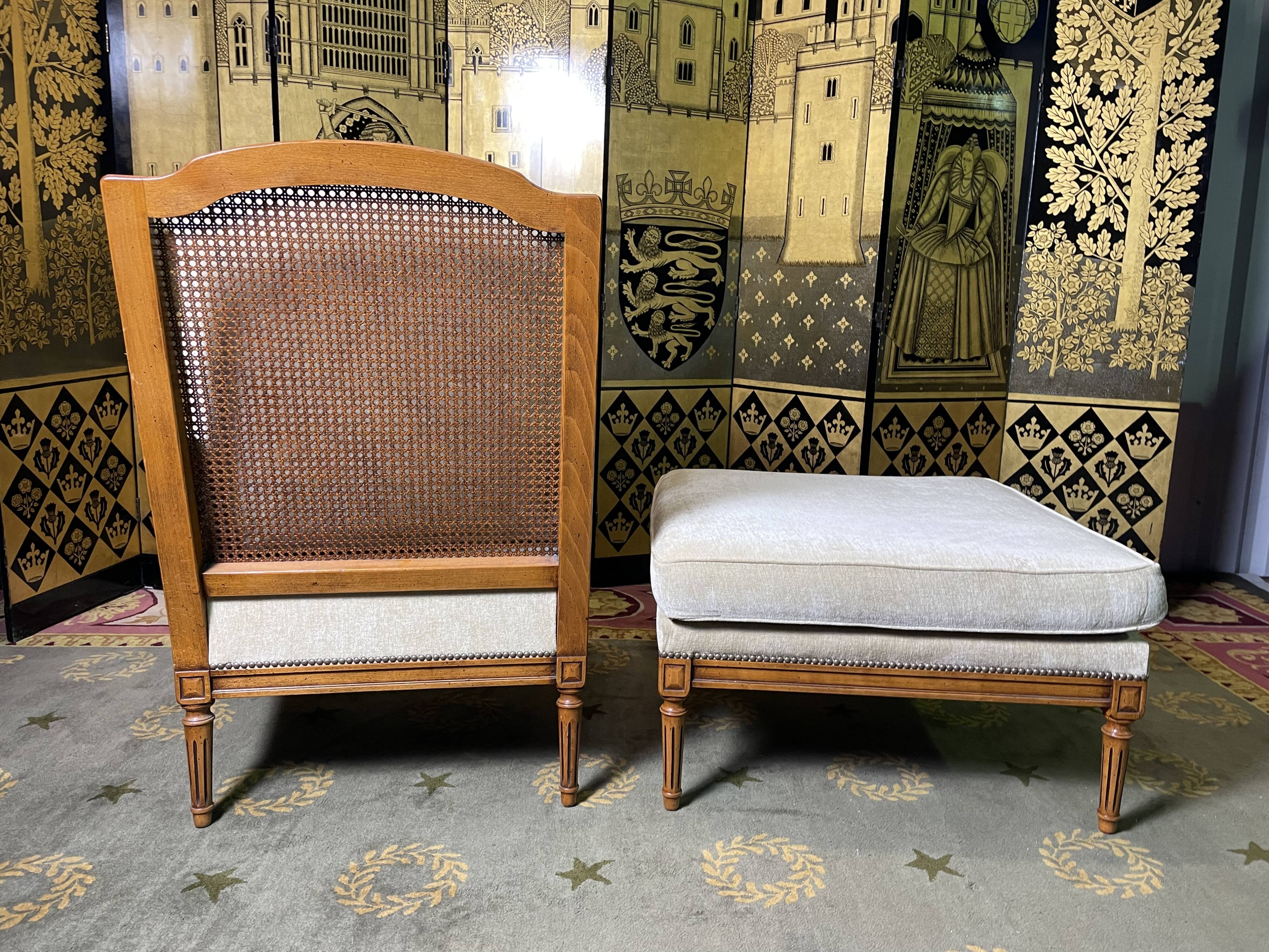 Louis Roche Bobois style broken Duchess armchair