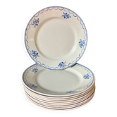 Antique flat plates St Amand Céranord