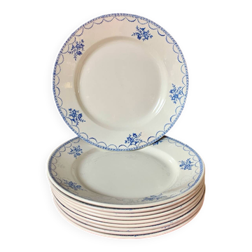 Assiettes plates  anciennes St Amand Céranord