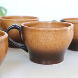Tasses en grès x5 grès France
