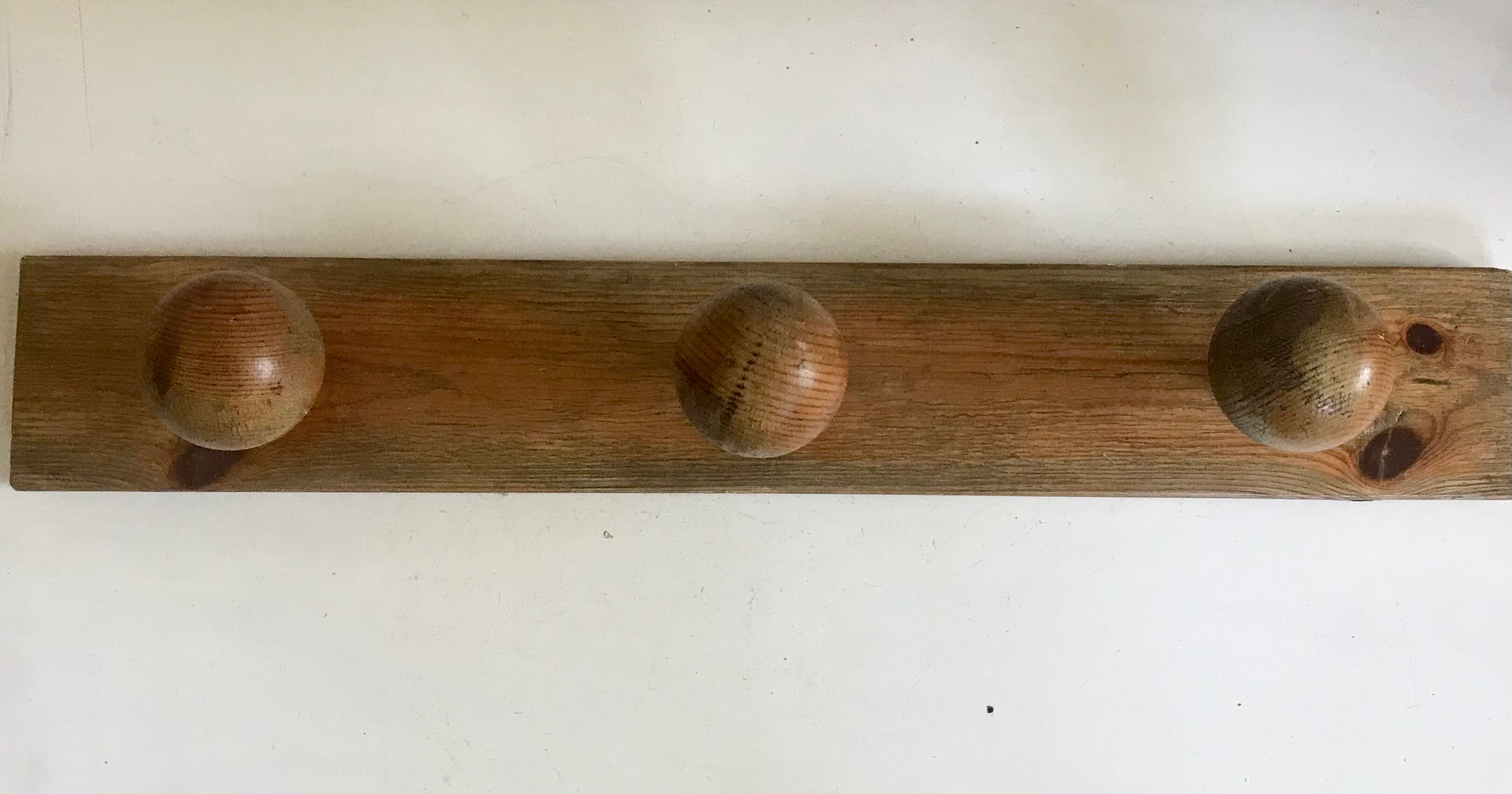 Vintage wooden coat rack
