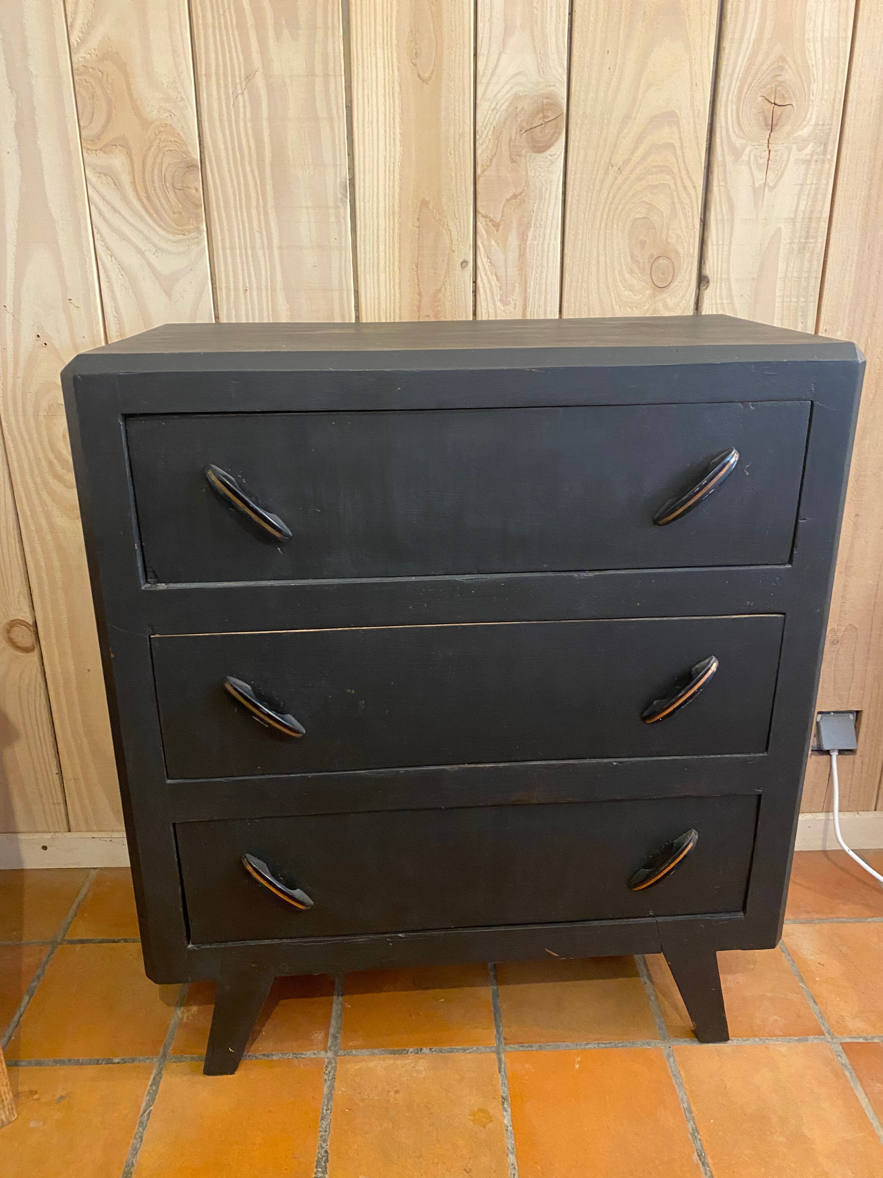 Vintage black dresser