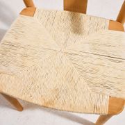MK10689 Chaise de salle à manger en hêtre