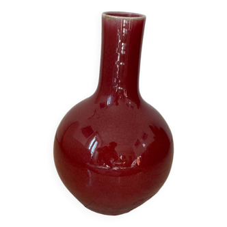 Vase Chine sang de bœuf ancien