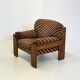 Sapporo chair by Mario Marenco for Mobil Girgi striped