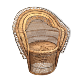 Emmanuelle low armchair Wicker