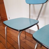 Lot of 2 Peugeot formica chairs