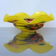 Mid Century Center Multicolored Table Bowl Murano Glass