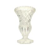 Vase Vintage Cristal de Bohème Motif Diamant Médicis 23cm
