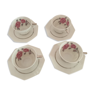 Service tasses porcelaine Limoges