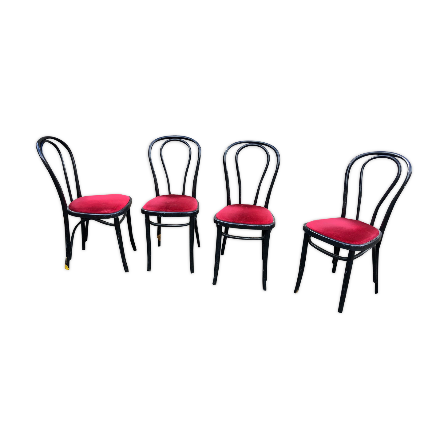 4 Wooden bistro chairs