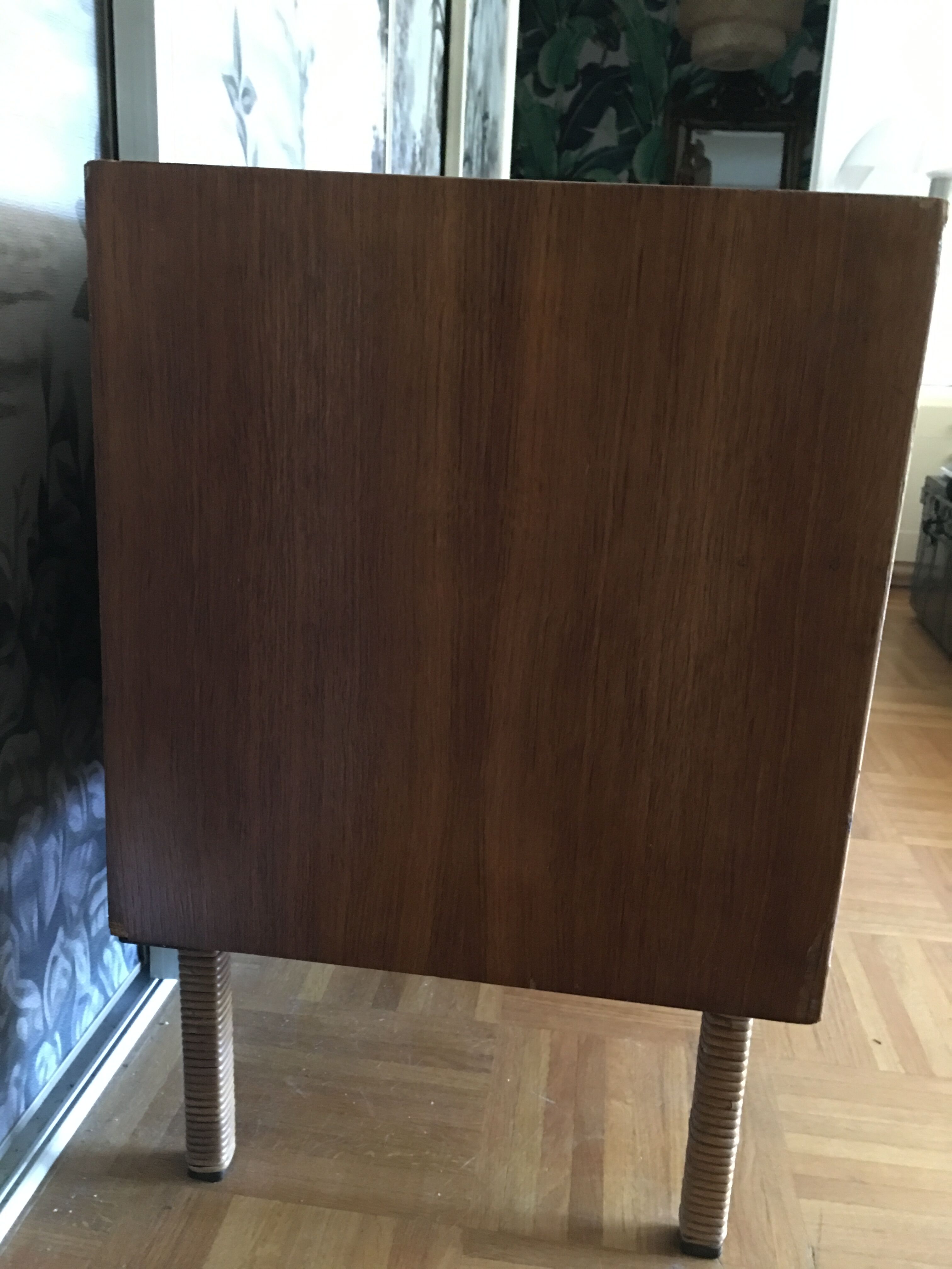 Rattan chest of drawers of the years 50